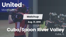 Matchup: United  vs. Cuba/Spoon River Valley  2018