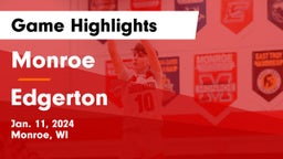 Monroe  vs Edgerton  Game Highlights - Jan. 11, 2024