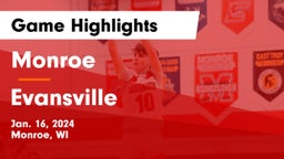 Monroe  vs Evansville  Game Highlights - Jan. 16, 2024