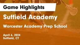 Suffield Academy vs Worcester Academy Prep School Game Highlights - April 6, 2024
