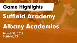 Suffield Academy vs Albany Academies Game Highlights - March 30, 2024