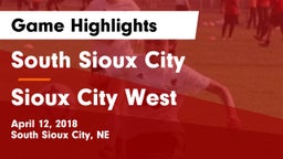South Sioux City  vs Sioux City West   Game Highlights - April 12, 2018