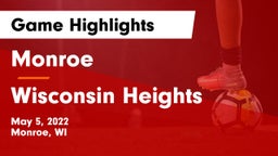 Monroe  vs Wisconsin Heights  Game Highlights - May 5, 2022