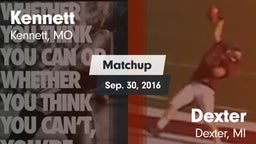 Matchup: Kennett  vs. Dexter  2016