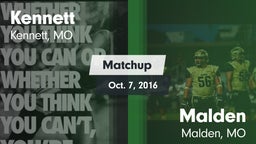 Matchup: Kennett  vs. Malden  2016