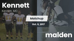 Matchup: Kennett  vs. malden 2017