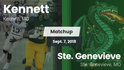 Matchup: Kennett  vs. Ste. Genevieve  2018