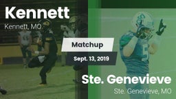 Matchup: Kennett  vs. Ste. Genevieve  2019