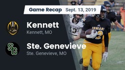 Recap: Kennett  vs. Ste. Genevieve  2019