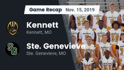 Recap: Kennett  vs. Ste. Genevieve  2019
