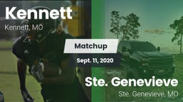 Matchup: Kennett  vs. Ste. Genevieve  2020