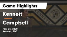Kennett  vs Campbell  Game Highlights - Jan. 25, 2020