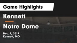 Kennett  vs Notre Dame  Game Highlights - Dec. 9, 2019