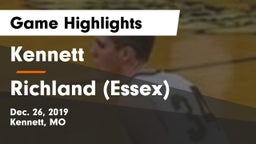 Kennett  vs Richland (Essex)  Game Highlights - Dec. 26, 2019