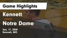 Kennett  vs Notre Dame  Game Highlights - Jan. 17, 2020
