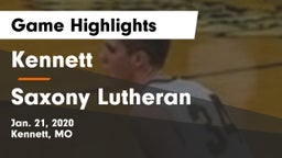 Kennett  vs Saxony Lutheran  Game Highlights - Jan. 21, 2020