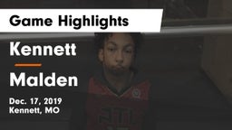 Kennett  vs Malden  Game Highlights - Dec. 17, 2019