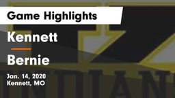 Kennett  vs Bernie  Game Highlights - Jan. 14, 2020