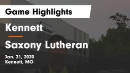 Kennett  vs Saxony Lutheran  Game Highlights - Jan. 21, 2020