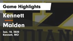 Kennett  vs Malden  Game Highlights - Jan. 18, 2020