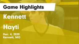 Kennett  vs Hayti  Game Highlights - Dec. 4, 2020