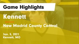 Kennett  vs New Madrid County Central  Game Highlights - Jan. 5, 2021