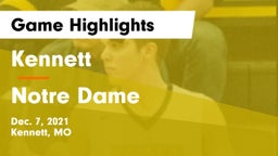 Kennett  vs Notre Dame  Game Highlights - Dec. 7, 2021