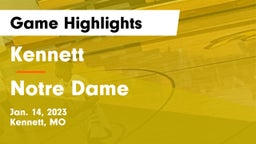 Kennett  vs Notre Dame  Game Highlights - Jan. 14, 2023