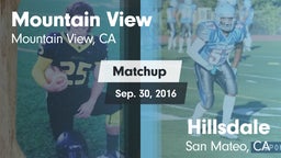Matchup: Mountain View High vs. Hillsdale  2016
