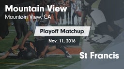 Matchup: Mountain View High vs. St Francis  2016