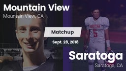 Matchup: Mountain View High vs. Saratoga  2018