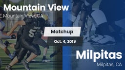 Matchup: Mountain View High vs. Milpitas  2019