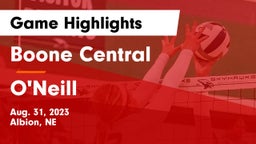 Boone Central  vs O'Neill  Game Highlights - Aug. 31, 2023