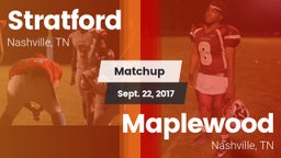Matchup: Stratford vs. Maplewood  2017
