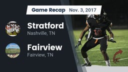 Recap: Stratford  vs. Fairview  2017