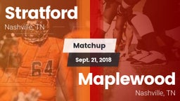 Matchup: Stratford vs. Maplewood  2018