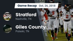 Recap: Stratford  vs. Giles County  2018