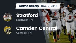 Recap: Stratford  vs. Camden Central  2018