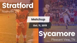Matchup: Stratford vs. Sycamore  2019