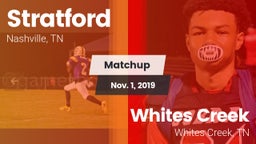 Matchup: Stratford vs. Whites Creek  2019