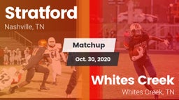 Matchup: Stratford vs. Whites Creek  2020