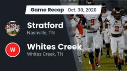 Recap: Stratford  vs. Whites Creek  2020