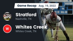 Recap: Stratford  vs. Whites Creek  2022
