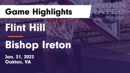Flint Hill  vs Bishop Ireton  Game Highlights - Jan. 31, 2022