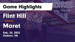 Flint Hill  vs Maret  Game Highlights - Feb. 25, 2022