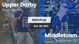 Matchup: Upper Darby High vs. Middletown  2017