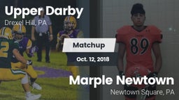 Matchup: Upper Darby High vs. Marple Newtown  2018