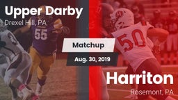 Matchup: Upper Darby High vs. Harriton  2019