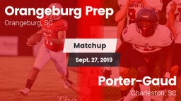 Matchup: Orangeburg Prep vs. Porter-Gaud  2019