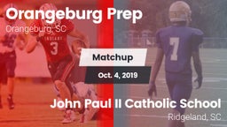 Matchup: Orangeburg Prep vs. John Paul II Catholic School 2019